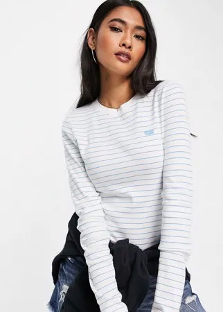 Серый лонгслив с логотипом Levi's