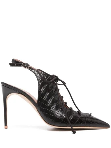 Malone Souliers туфли-лодочки из кожи Alia 110 мм, коричневый