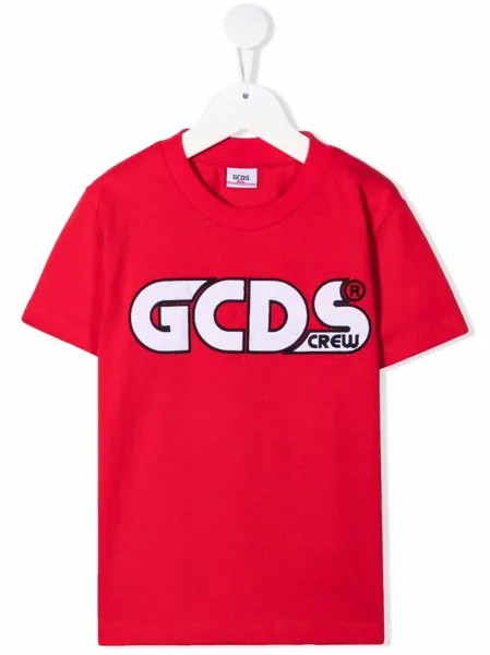 Gcds Kids футболка с вышитым логотипом