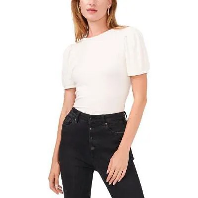 1. Женская белая эластичная рубашка в рубчик, футболка, топ XL BHFO 6855