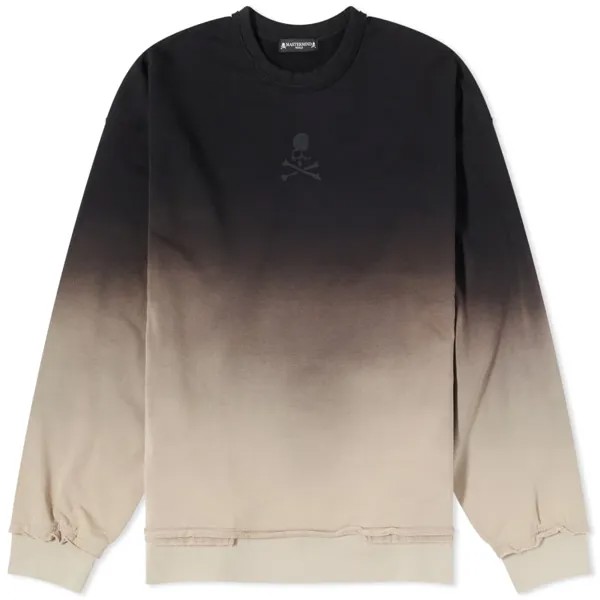 Свитшот Mastermind world Gradation Crew Sweat, черный/серый