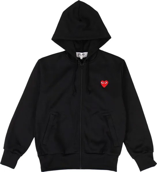 Худи Comme des Garçons PLAY Heart Hooded Sweatshirt 'Black', черный