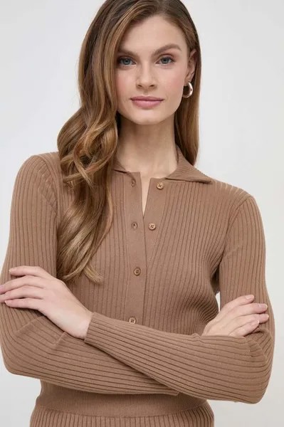 Кардиган Weekend Max Mara, коричневый