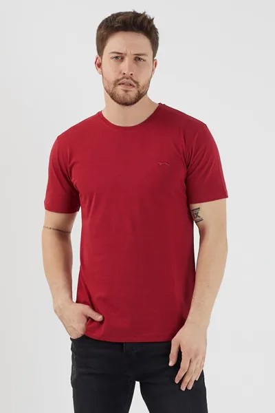 Мужская футболка SANDER KTN бордово-красная SLAZENGER