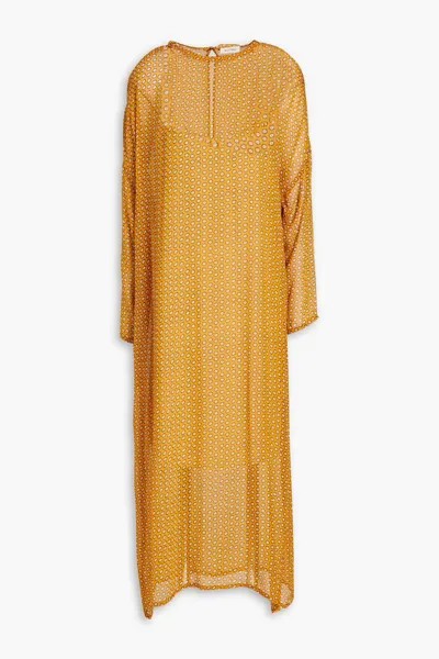 Платье миди из крепона с принтом American Vintage, цвет Marigold