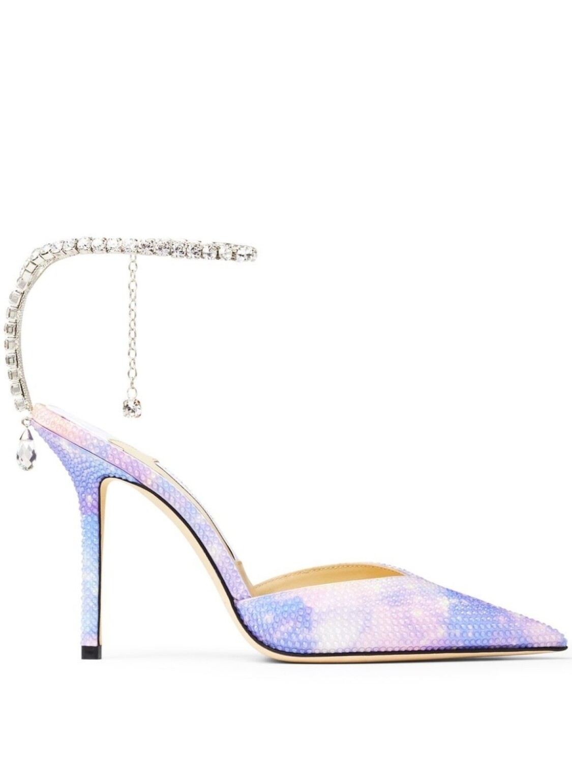 Jimmy Choo туфли Saeda 100 с заостренным носком, фиолетовый