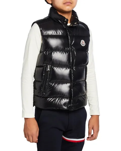 Пуховик Tib Laque Mini-Me для мальчиков, размер 8–25 Moncler, цвет Black