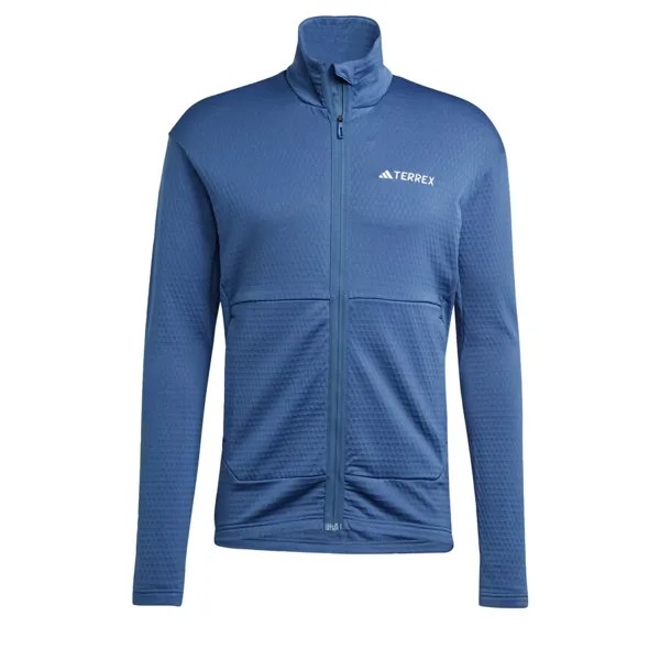 Спортивная флисовая куртка Adidas, синий