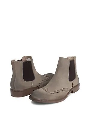 REACTION KENNETH COLE Мужские бежевые туфли на каблуке «Челси» с крылышками и мыском, 8,5 м