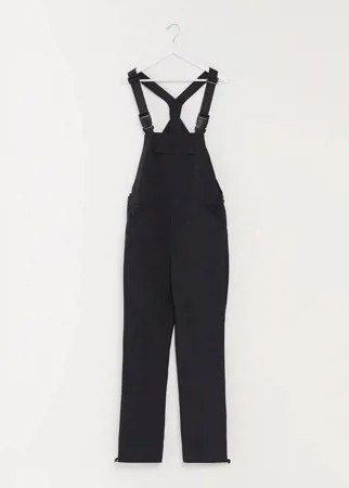 Узкий комбинезон с текстовым принтом ASOS Dark Future-Черный цвет