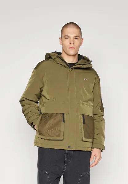 Куртка Tommy Jeans TECH JACKET, цвет drab olive green