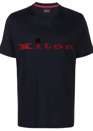 Kiton футболка с логотипом