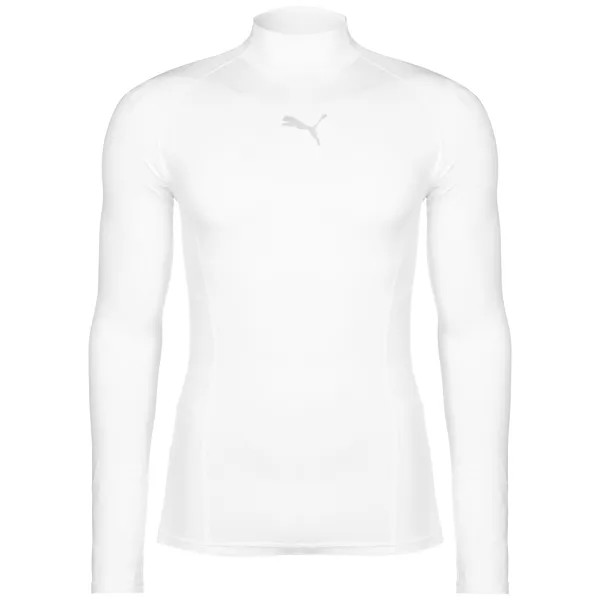 Лонгслив Puma LIGA Baselayer Warm, белый