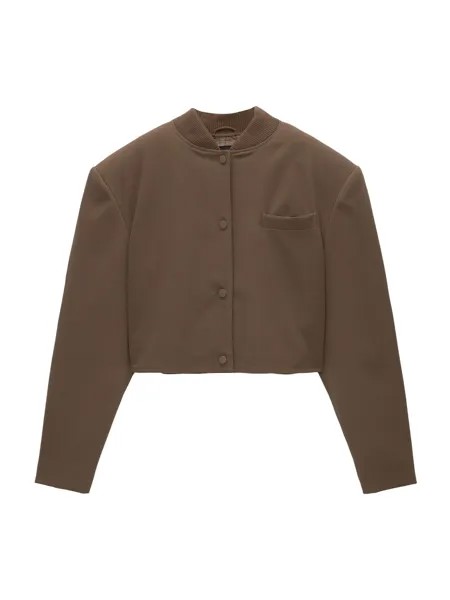 Межсезонная куртка Pull&Bear, цвет Chocolate