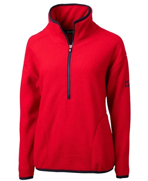 Женский флисовый пуловер Cascade Eco Sherpa Cutter & Buck, красный