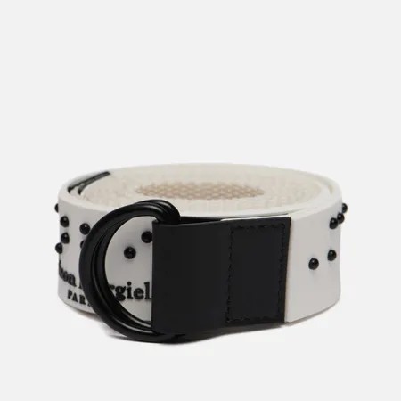 Ремень Maison Margiela Logo Rubber & Webbing, цвет белый