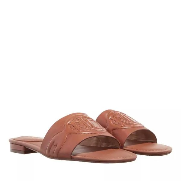 Туфли alegra iii sandals slide deep saddle Lauren Ralph Lauren, коричневый