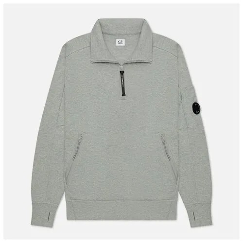 Мужская толстовка C.P. Company Diagonal Raised Fleece Half-Zip Neck серый , Размер S