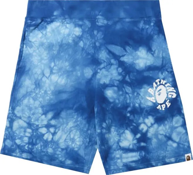 Шорты BAPE Tie Dye Sweat Shorts 'Blue', синий