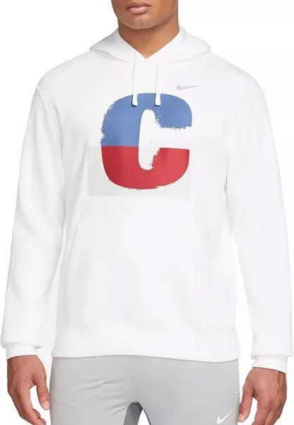 Мужская худи Nike Sportswear Club из флиса Chicago Marathon, белый