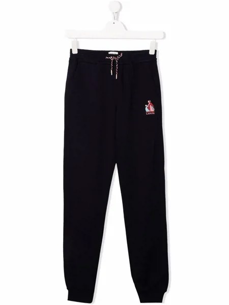 LANVIN Enfant спортивные брюки с логотипом