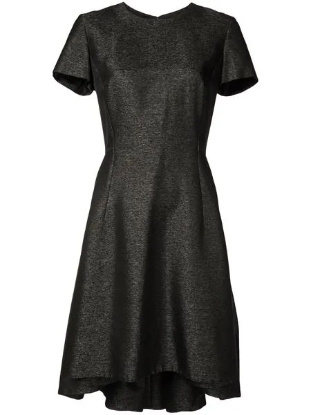 Christian Dior расклешенное платье pre-owned с эффектом металлик