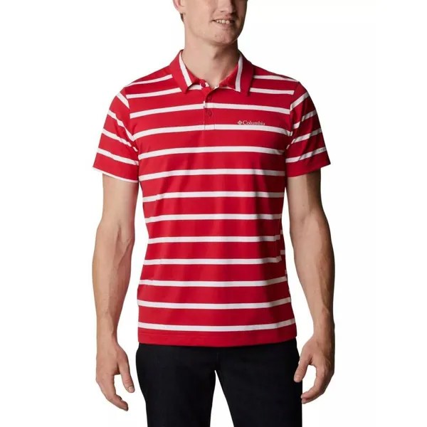 Рубашка-поло Sun Trek Polo мужское - красная COLUMBIA, цвет rot