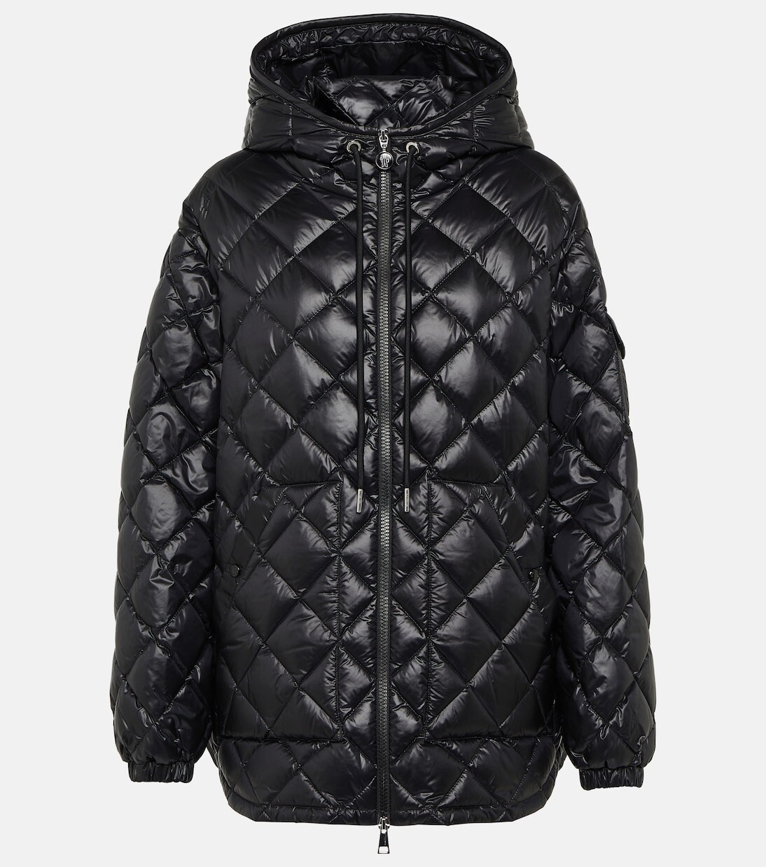Пуховик с логотипом Moncler, черный