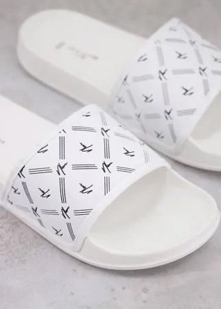 Белые шлепанцы New Look NLM-Белый