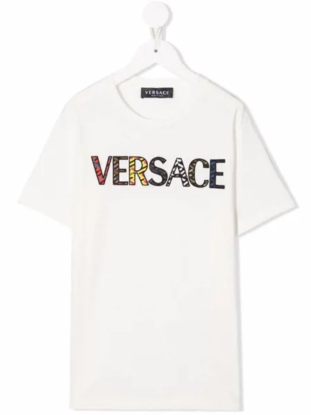 Versace Kids футболка с логотипом