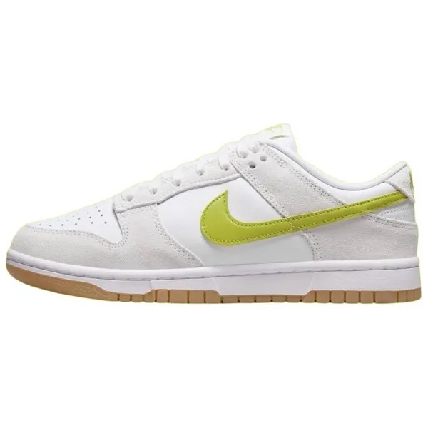 Кроссовки Nike Dunk Skateboarding Shoes Unisex Low-top White And Yellow, белый/желтый
