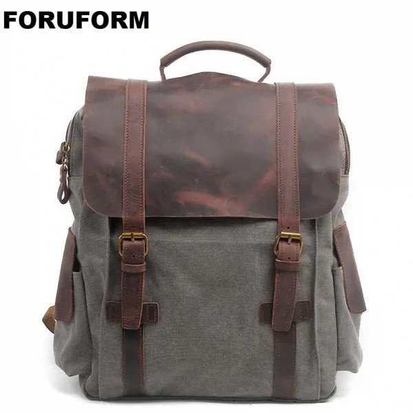 Симпатичный стиль, высококачественный мужской рюкзак, однотонные мужские дорожные сумки, Холщовая Сумка, мужской рюкзак, сумка для ноутбук...