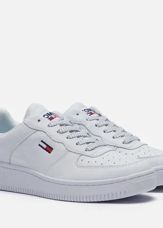 Женские кроссовки Tommy Jeans Reflective Low-Top Trainers, цвет белый, размер 36 EU