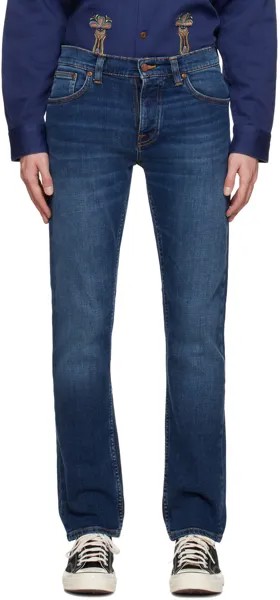 Джинсы Nudie Джинсы цвета индиго Grim Tim Nudie Jeans