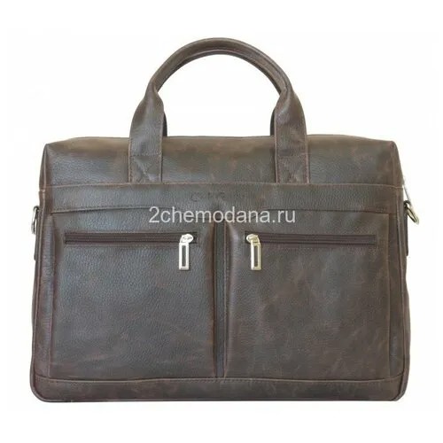Мужская кожаная сумка для ноутбука Carlo Gattini Lugano brown 1007-04