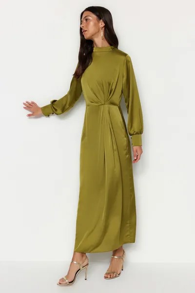 Вечернее платье - Хаки - Макси Trendyol Modest, хаки