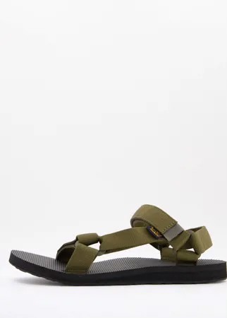 Оливковые сандалии Teva Original-Зеленый цвет