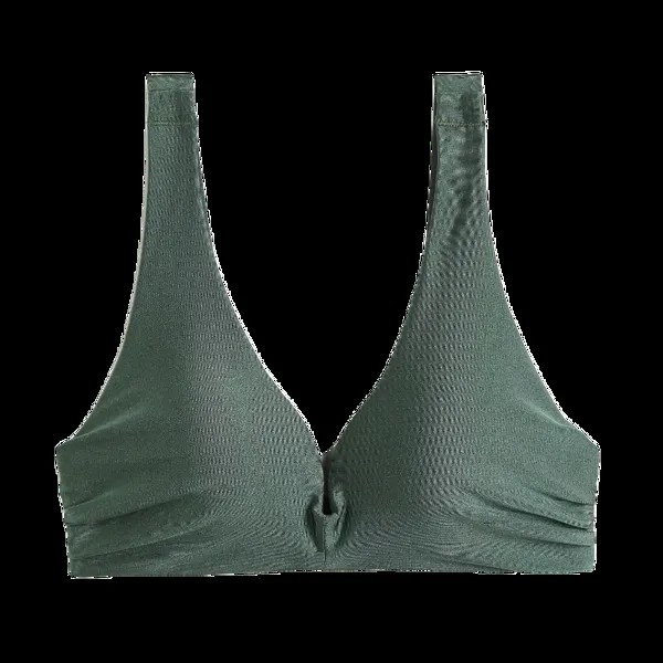 Лиф H&M Padded Bikini Top, хаки