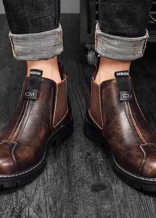 Мужские ботинки челси без шнуровки