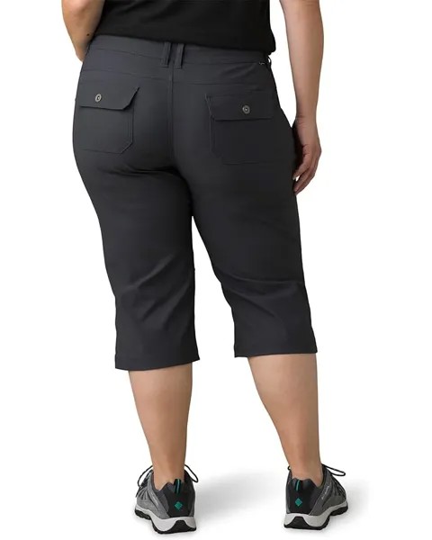 Брюки Prana Plus Size Halle Capris II, цвет Coal