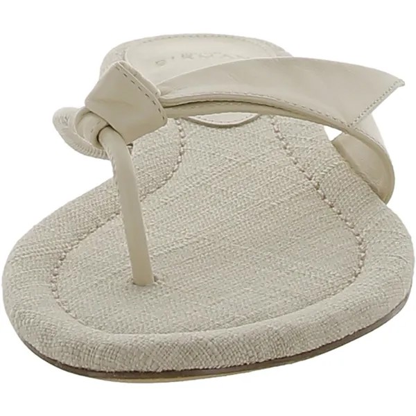 ASYMMETRICCLARITA Женские кожаные сандалии на плоской подошве с ремешками Alexandre Birman, цвет Eggshell