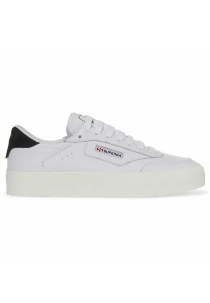 Низкие кроссовки 3843 Court Superga, цвет white bristol black favorio
