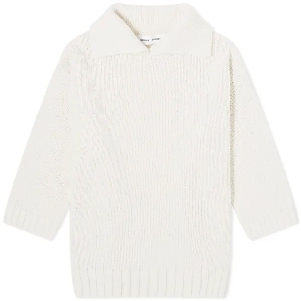 Поло Samsøe Samsøe Salou Knitted Polo Top, цвет Solitary Star