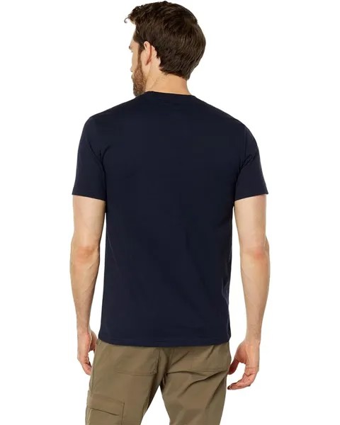 Футболка Quiksilver Comp Logo Short Sleeve Tee, цвет Navy Blazer 2