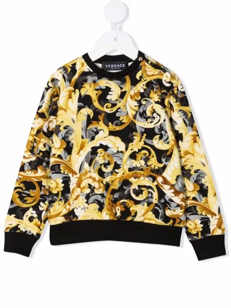 Versace Kids толстовка с принтом Baroccoflage