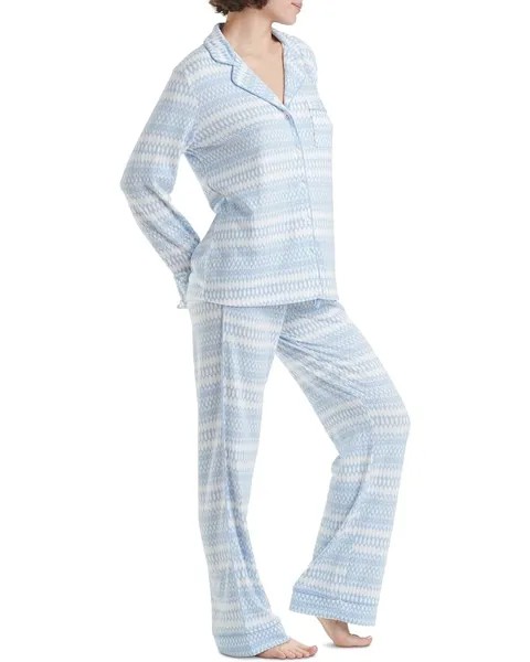 Пижамный комплект Splendid Pillowsoft Notch Collar PJ Set, цвет Geo Stripe