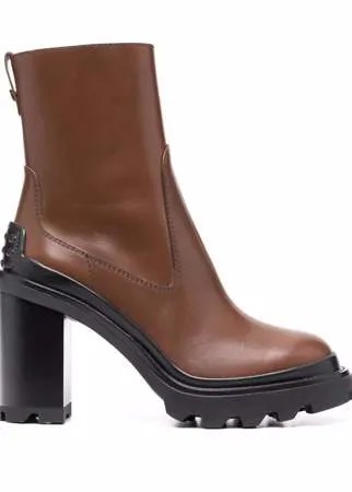 Tod's ботильоны на рифленой подошве