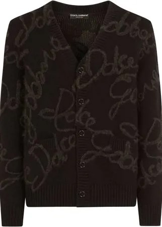Dolce & Gabbana кардиган с вышитым логотипом
