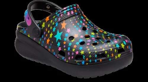 Детские туфли на платформе Crocs — сабо Cutie Crush, блестящие туфли на платформе для девочек
