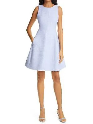 EMPORIO ARMANI Женское синее платье с плиссированной юбкой без рукавов выше колена + расклешенное платье 46